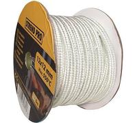Cordon de poêle Strend Pro, L-43 m, 10x10 mm, Pack. 5 kg, Cordon d'étanchéité pour verre, pour portes, pour cheminées, pour fours, presse-étoupe, blanc