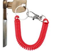 Cordon De Porte-clés À Bobine Rétractable, Cordon À Ressort Avec - Sangle De Support De lexible Anti-chute Pour Clés, Cartes, Petits Outils, Lanière De Sécurité Élastique Robuste Pour