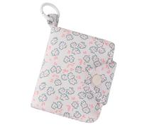 Cordon de porte-monnaie pratique Fleurs coréennes / Lapin Porte-cartes imprimé pour les étudiants et les femmes, Multicolore