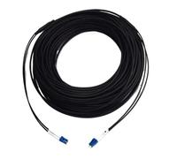Cordon de raccordement à Fiber Optique blindé, 2 cœurs, 250m, 2C SM MM OM1 OM2 OM3, intérieur et extérieur LC SC FC St LSZH TPU FTTH Jumper 2 cœurs, 250mtr(SCA-SCA,2C Black SM TPU)