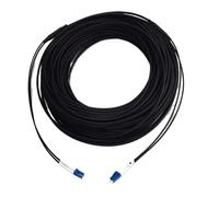 Cordon de raccordement blindé en Fibre Optique, 2 cœurs, 70m, 2C SM MM OM1 OM2 OM3, intérieur et extérieur LC SC FC St LSZH TPU FTTH Jumper, 2 cœurs, 70mtr(LC-SC,2C Black SM LSZH)