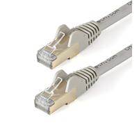 StarTech Câble Ethernet CAT6a 1,5 m – Blindé (STP) – 10 Gbit/s – RJ45 mâle/mâle – Gris – Sans crochet
