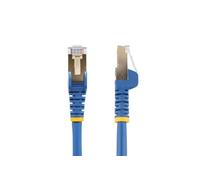 Cordon de raccordement CAT6a - 7,5 m - Sans crochet - Bleu - Cordon de raccordement - RJ-45 (M) pour RJ-45 (M) - 7.5 m - STP - CAT 6a - moulé, sans