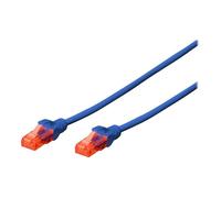 Cordon de raccordement - DIGITUS - CAT 6 - 5 m - UTP - Bleu