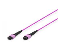 Digitus DK-2566-20/4 RJ45 Câble réseau, câble patch 20 m violet, noir extrêmement fin, conducteur intérieur flexible, bande en fibre de verre, résistant au