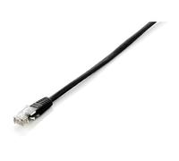 Cordon de raccordement - EQUIP - Cat.6 U-UTP 5.0m - Noir - Moulé - Serre-câble