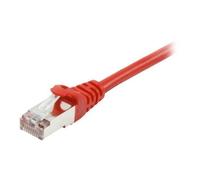 Cordon de raccordement - EQUIP - RJ-45 (M) pour RJ-45 (M) - CAT 6a - 25 cm - SFTP, PiMF - Rouge
