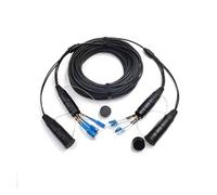 Cordon de raccordement extérieur 50 m 4/6/8 cœurs blindé LC SC FC A SM LSZH TPU DVI connecteur étanche CPRI Jumper prolongateur de Fibre Optique(8 Cores TPU SC-SC)