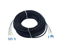 Cordon de raccordement extérieur 60m 2/4 cœurs, 7.0mm 2C 4C CPRI LC SC FC SM DVI, câble blindé étanche à Fiber Optique FTTH Jumper, 2 cœurs(LC-FC,4 Cores SM)