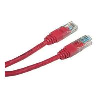 Cordon de raccordement LAN UTP, Cat.5e, RJ45 M - RJ45 M, 5 m, non blindé, rouge, économique, EOL