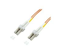 - Cordon de raccordement - LC multi-mode (M) pour LC multi-mode (M) - 1 m - fibre optique - duplex - 50 / 125 microns - OM4 - sans halogène - violet