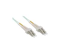 - Cordon de raccordement - LC multi-mode (M) pour LC multi-mode (M) - 25 m - fibre optique - duplex - 50 / 125 microns - OM3 - sans halogène -