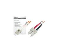 - Cordon de raccordement - LC multi-mode (M) pour SC multi-mode (M) - 10 m - 10 m - fibre optique - 50 / 125 microns - OM2 - démarré, sans halogène -