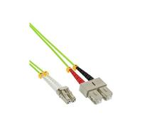 - Cordon de raccordement - LC multi-mode (M) pour SC multi-mode (M) - 3 m - fibre optique - duplex - 50 / 125 microns - OM5 - sans halogène - vert