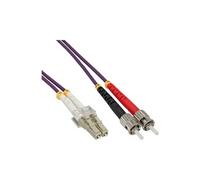 InLine 15m, LC/St câble de Fibre Optique OM4 Violet