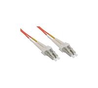 InLine 0.5m, LC/LC câble de Fibre Optique 0,5 m OM1 Orange