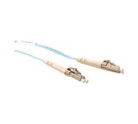 - Cordon de raccordement - LC/UPC multimode (M) pour LC/UPC multimode (M) - 4 m - fibre optique - duplex - 50 / 125 microns - OM3 - sans halogène -
