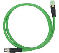 Cordon de raccordement M12 vers RJ45 Câble de réseau à 4 broches pour les applications Ethernet industrielles IP67 Waterproof