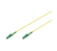 DIGITUS DK-2933-10-APC-SX - Câble à fibre optique OS2 - 10 m - LC(APC) vers LC(APC) - FO simplex - FTTH, FTTB & FTTx - Câble LAN FO monomode SM - Type de fibre : 9/125 µ - Jaune