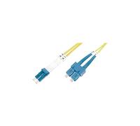 FO patch cord, duplex, SC (APC) to LC (PC) SM OS2 09/125 µ, 2 m