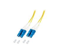 - Cordon de raccordement - mode unique LC (M) pour mode unique LC (M) - 10 m - fibre optique - duplex - 9 / 125 micromètres - OS2 - sans halogène -