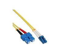 - Cordon de raccordement - mode unique SC (M) pour mode unique LC (M) - 1 m - fibre optique - duplex - 9 / 125 micromètres - OS2 - sans halogène -