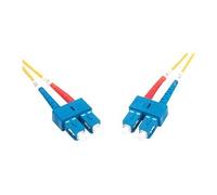 Digitus Câble à fibre optique DK-2922-01 1 m SC à SC duplex OS2 9/125 Monomode Jaune 1/10 Gbit/s