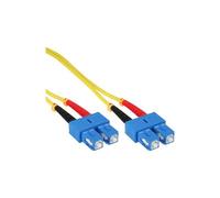 InLine® 82925F Câble à fibres optiques duplex, SC/SC, 9/125µm, OS2, 1m