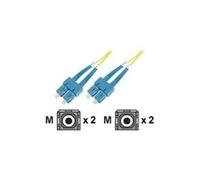 - Cordon de raccordement - mode unique SC (M) pour mode unique SC (M) - 2 m - 2 m - fibre optique - 9 / 125 micromètres - OS1 - sans halogène - jaune