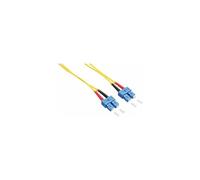 LogiLink Cordon fibre optique SC(M)-SC(M) 2 m duplex 9/125µm OS2 sans halogène jaune