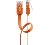 Cordon de raccordement RJ-45 - GOOBAY - 1.5 m - UTP CAT 6 - Moulé - Plat - Orange