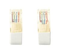 - Cordon de raccordement - RJ-45 (M) incliné pour RJ-45 (M) incliné - 15 m - SFTP - CAT 6a - sans halogène - gris