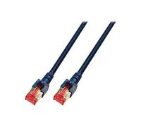 - Cordon de raccordement - RJ-45 (M) pour RJ-45 (M) - 0.25 m - SFTP - CAT 6 - démarré, sans halogène - noir