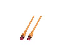 - Cordon de raccordement - RJ-45 (M) pour RJ-45 (M) - 0.25 m - SFTP - CAT 6 - démarré, sans halogène - orange