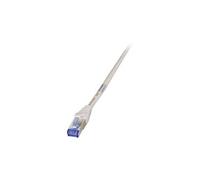 - Cordon de raccordement - RJ-45 (M) pour RJ-45 (M) - 1 m - SFTP - CAT 6a - moulé - gris