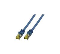 EFB-Elektronik - Cordon de raccordement - RJ-45 (M) pour RJ-45 (M) - 1 m - SFTP - CAT 6a - sans halogène, moulé - bleu