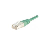 - Cordon de raccordement - RJ-45 (M) pour RJ-45 (M) - 1 m - STP - CAT 5e - vert