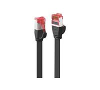 LINDY 47571 RJ45 Câble réseau, câble patch CAT 6 U/UTP 1.00 m noir avec cliquet d'encastrement