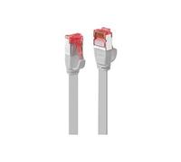 - Cordon de raccordement - RJ-45 (M) pour RJ-45 (M) - 1 m - U / FTP (Paire torsadée blindée) - CAT 6 - sans halogène, sans crochet - gris