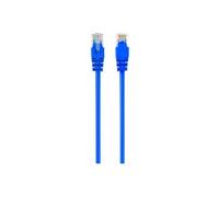 - Cordon de raccordement - RJ-45 (M) pour RJ-45 (M) - 1 m - UTP - CAT 5e - moulé - bleu