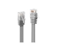 LINDY 47491 RJ45 Câble réseau, câble patch CAT 6 U/UTP 1.00 m gris avec cliquet d'encastrement