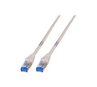 - Cordon de raccordement - RJ-45 (M) pour RJ-45 (M) - 10 m - SFTP - CAT 6a - moulé - gris