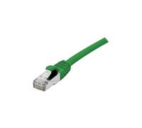 - Cordon de raccordement - RJ-45 (M) pour RJ-45 (M) - 10 m - SFTP - CAT 6a - sans halogène, sans crochet - vert