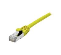 - Cordon de raccordement - RJ-45 (M) pour RJ-45 (M) - 15 m - SFTP - CAT 6a - sans halogène, moulé, sans crochet - jaune