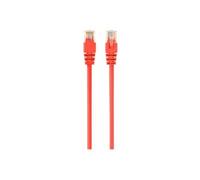 - Cordon de raccordement - RJ-45 (M) pour RJ-45 (M) - 2 m - CAT 5e - moulé - rouge
