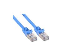 - Cordon de raccordement - RJ-45 (M) pour RJ-45 (M) - 2 m - SFTP - CAT 5e - moulé - bleu