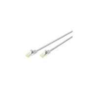- Cordon de raccordement - RJ-45 (M) pour RJ-45 (M) - 2 m - SFTP - CAT 6a - démarré, sans halogène, moulé, sans crochet - gris