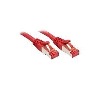 Lindy - Cordon de raccordement - RJ-45 (M) pour RJ-45 (M) - 2 m - SFTP, PiMF - CAT 6 - sans crochet - rouge