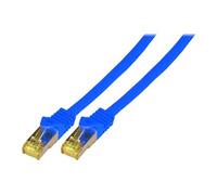 - Cordon de raccordement - RJ-45 (M) pour RJ-45 (M) - 2 m - SFTP, PiMF - CAT 7 - démarré, sans halogène, moulé - bleu