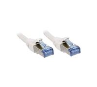 LINDY Câble réseau Cat.6A S/FTP, cuivre, LSOH, 500MHz, Blanc, 2m